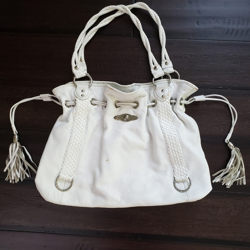 ELLIOTT LUCCA White Shoulder bag with Silver Hardw